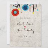 結婚式招待状素晴らしルピデテキーラ セーブザデート (正面)