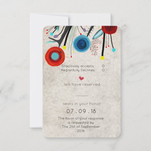 結婚式招待状素晴らしルピデテキーラ 招待状 (正面)