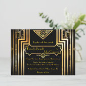 結婚式招待状素晴らし式-ギャツビー 招待状 (スタンド正面)