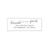 結婚式招待状素朴差出人住所 セルフインキングスタンプ (デザイン)