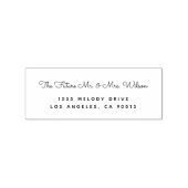 結婚式招待状素朴差出人住所 ラバースタンプ (インプリント)