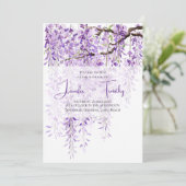結婚式招待状紫藤2024 招待状 (スタンド正面)