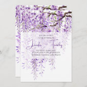 結婚式招待状紫藤2024 招待状 (正面/裏面)