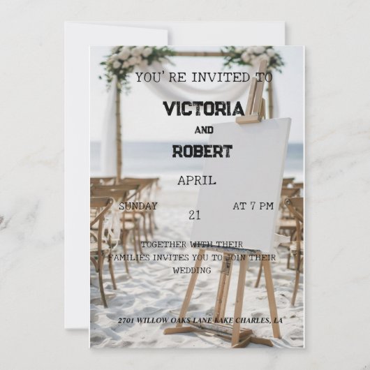 結婚式招待状結婚式招待状 招待状 (正面)