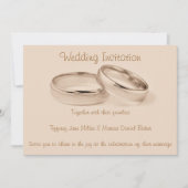 結婚式招待状結婚輪 招待状 (正面)