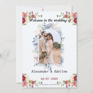 結婚式招待状統一されたイン・ラブ 招待状