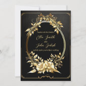 結婚式招待状編集可能ラグジュアリーデザイン 招待状 (正面)