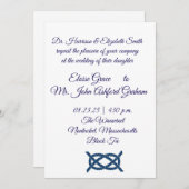 結婚式招待状航海の結び シーズンカード (正面/裏面)