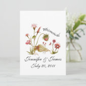 結婚式招待状色彩の鮮やかの野草 招待状 (スタンド正面)