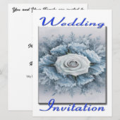 結婚式招待状花束 招待状 (正面/裏面)