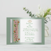 結婚式招待状蝶アジアリイ 招待状 (スタンド正面)