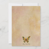 結婚式招待状蝶オリジナル 招待状 (裏面)