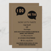 結婚式招待状言カジュアル語 招待状 (正面/裏面)