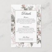 結婚式招待状詳細情報 エンクロージャーカード (正面)