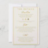 結婚式招待状詳細 招待状 (正面)