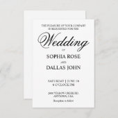 結婚式招待状透明層 招待状 (正面/裏面)