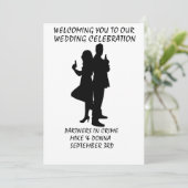 結婚式招待状銃の仲間 招待状 (スタンド正面)
