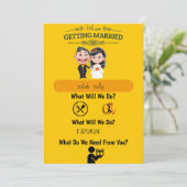 結婚式招待状面白くて有益 招待状 (スタンド正面)