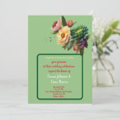 結婚式招待状鮮やかフローラ 招待状 (スタンド正面)