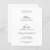 結婚式招待状 (正面/裏面)