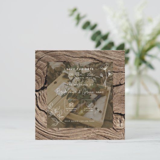 結婚式招待状 (スタンド正面)