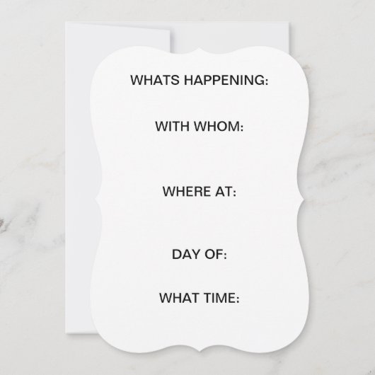 結婚式招待状 (裏面)