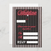 結婚式招待状 (正面/裏面)