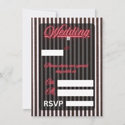 結婚式招待状 (正面)