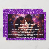 結婚式招待状1 保存日付 招待状 (正面/裏面)