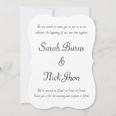 結婚式招待状2つのハートが1つになる 招待状 (裏面)