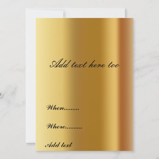 結婚式招待状2 招待状 (裏面)