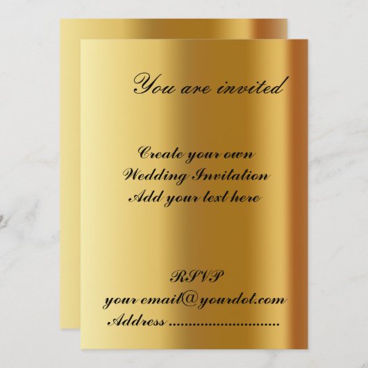 結婚式招待状2 招待状 (正面/裏面)