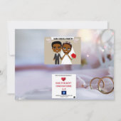 結婚式招待状2 招待状 (裏面)