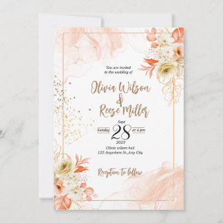 結婚式招待状5時間365日 招待状