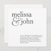 結婚式招待状|この2人 招待状 (正面/裏面)
