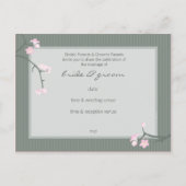 結婚式招待状::さくらんぼ花 インビテーションポストカード (裏面)