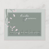 結婚式招待状::さくらんぼ花 インビテーションポストカード (正面)