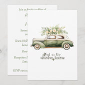 結婚式招待状。そして冒険が始まる 招待状 (正面/裏面)