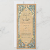 結婚式招待状|のヴィンテージの新しい 招待状 (正面)