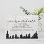 結婚式招待状|の素朴な冬 招待状 (スタンド正面)