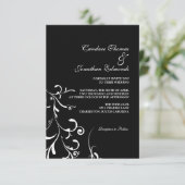 結婚式招待状|の花の優美III |blw 招待状 (スタンド正面)