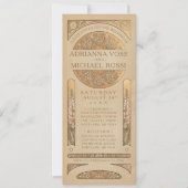 結婚式招待状|の金ゴールドの新しいDeco 招待状 (正面)