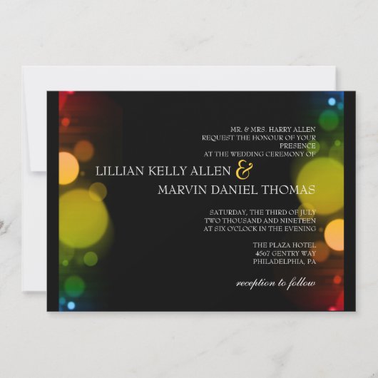 結婚式招待状|のLit夜II (TBA) 招待状 (正面)