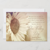 結婚式招待状 – ひまわり – ソフトエフェクト 招待状 (正面)