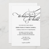 結婚式招待状|を押さえる 招待状 (正面/裏面)