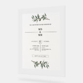結婚式招待状 アクリルサイン (傾斜)
