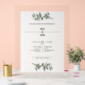 結婚式招待状 アクリルサイン (ウェディング)