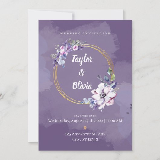 結婚式招待状、アクリル招待状 招待状 (正面)