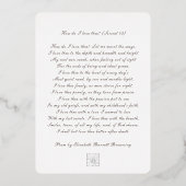 結婚式招待状-アールヌーボー&詩12 箔招待状 (裏面)