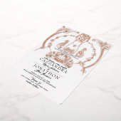 結婚式招待状-アールヌーボー&詩12 箔招待状 (回転した状態)